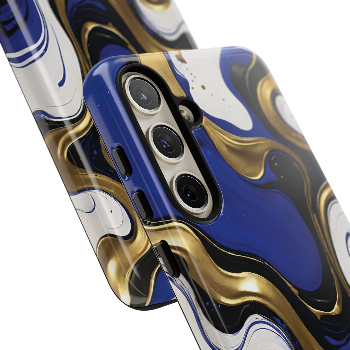 Blue and Gold Swirl 03