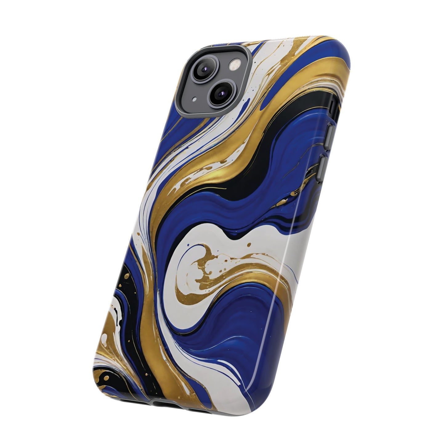 Blue and Gold Swirl 02