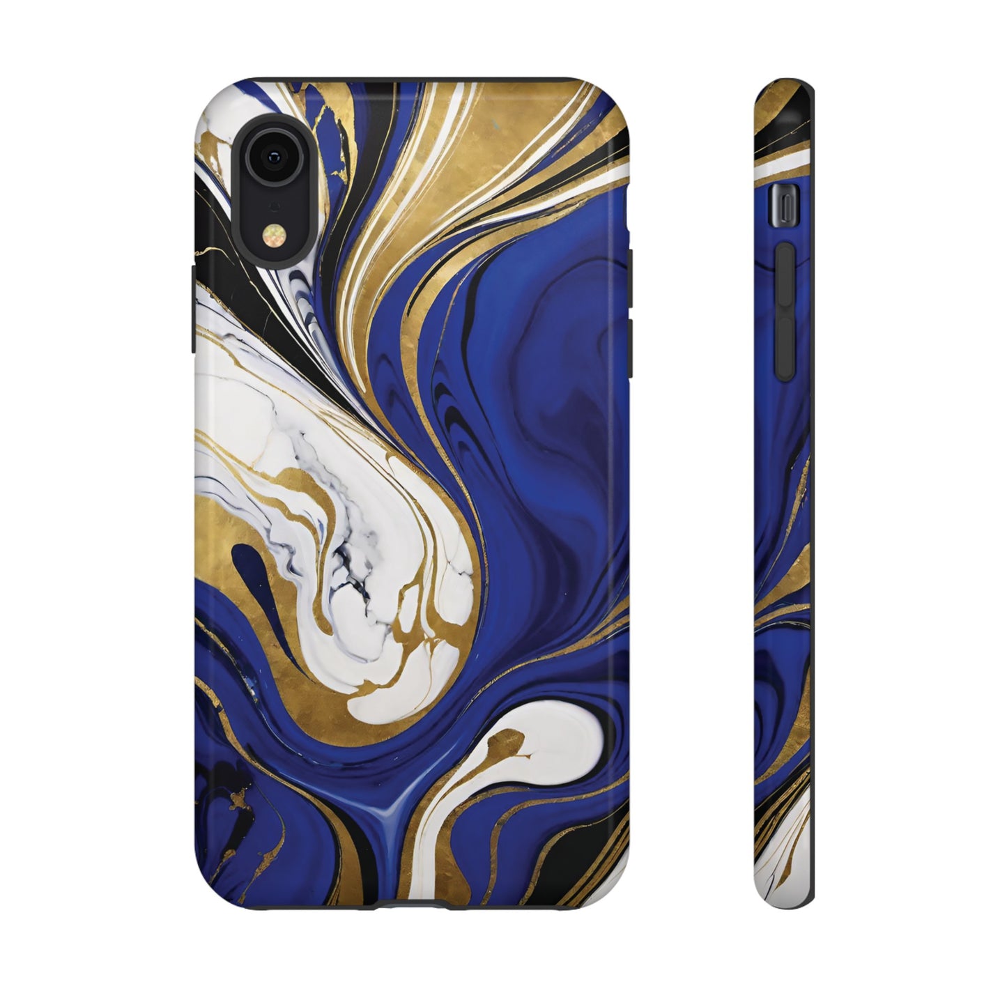 Blue and Gold Swirl 01