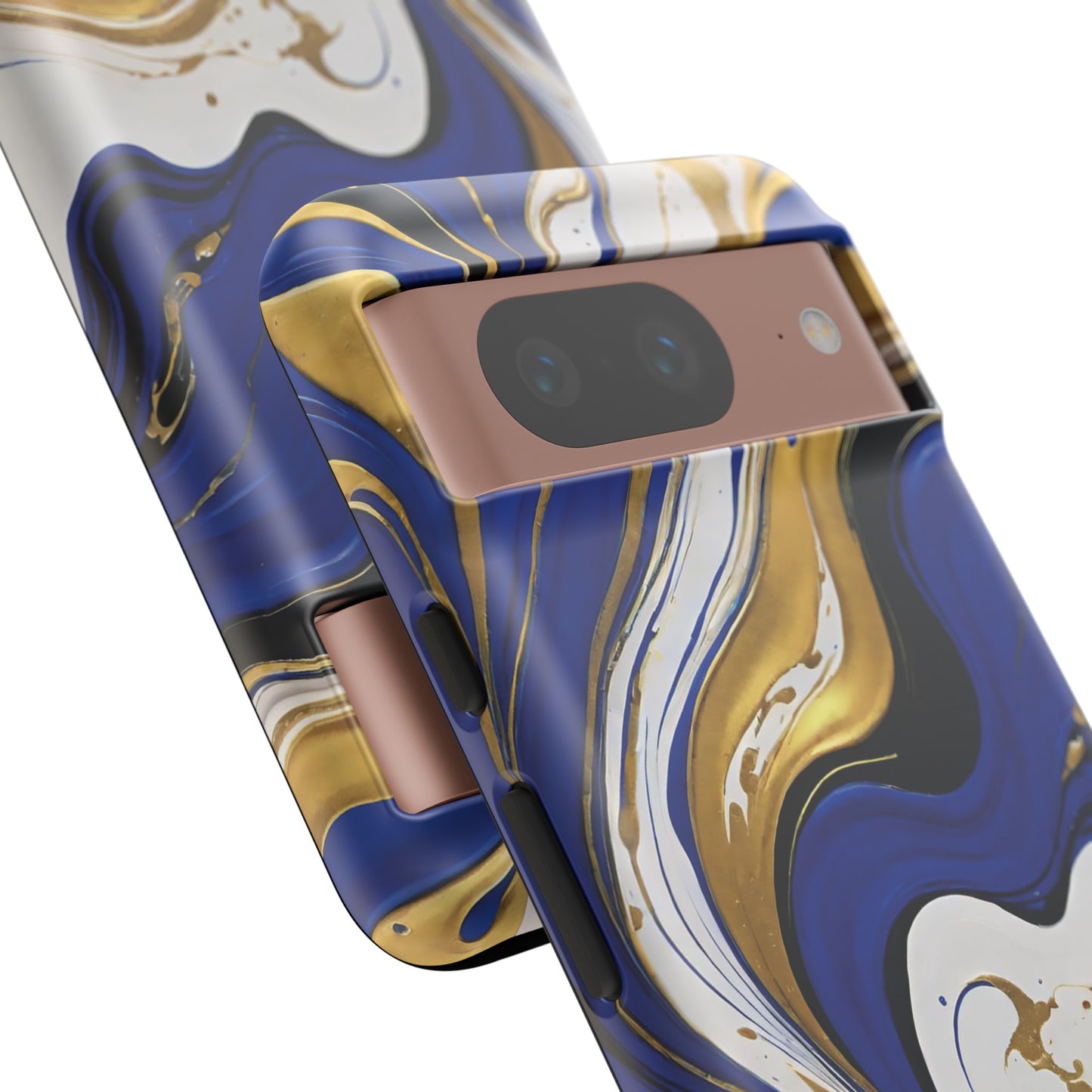 Blue and Gold Swirl 02