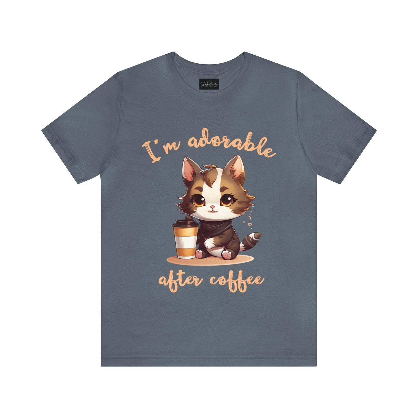 I'm Adorable After Coffee (Light Text) - ShadowCrafts Studio