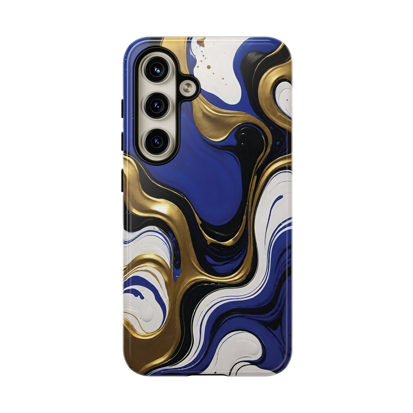 Blue and Gold Swirl 03