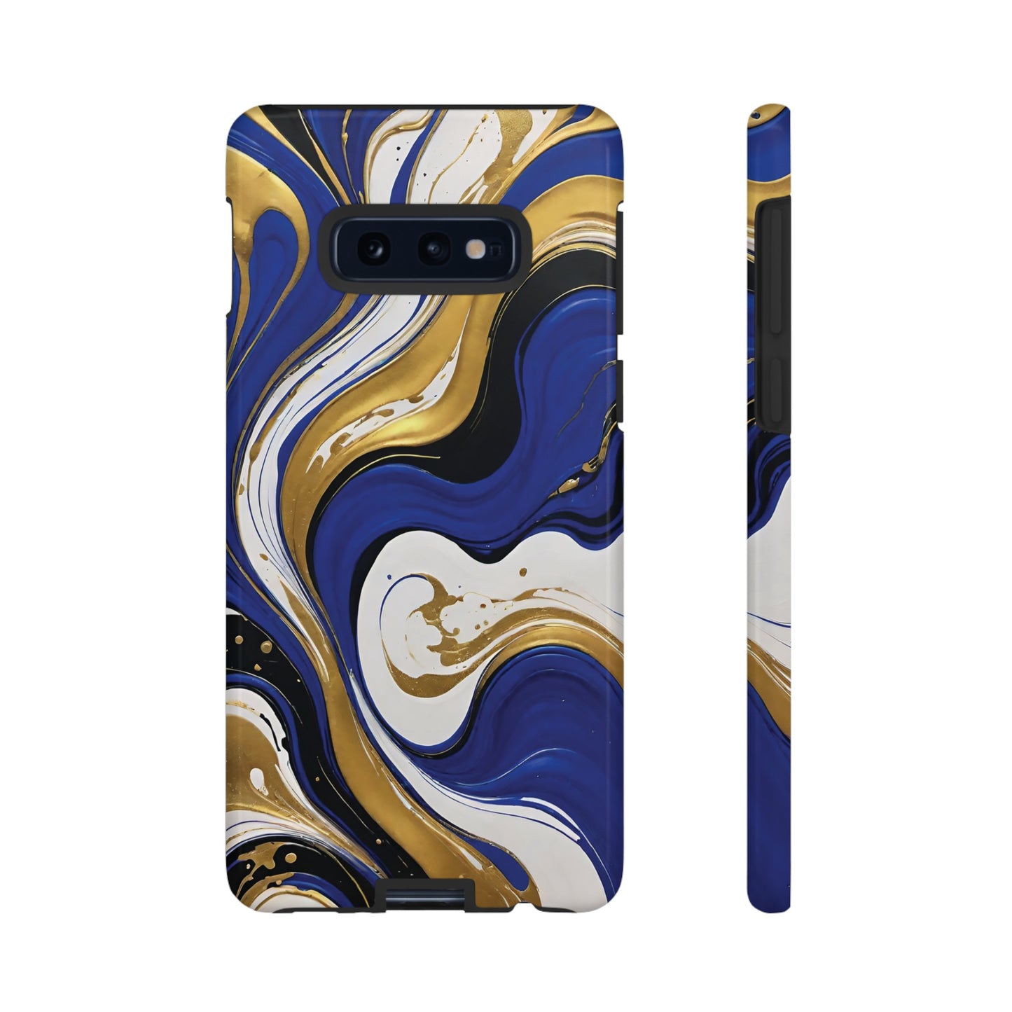 Blue and Gold Swirl 02