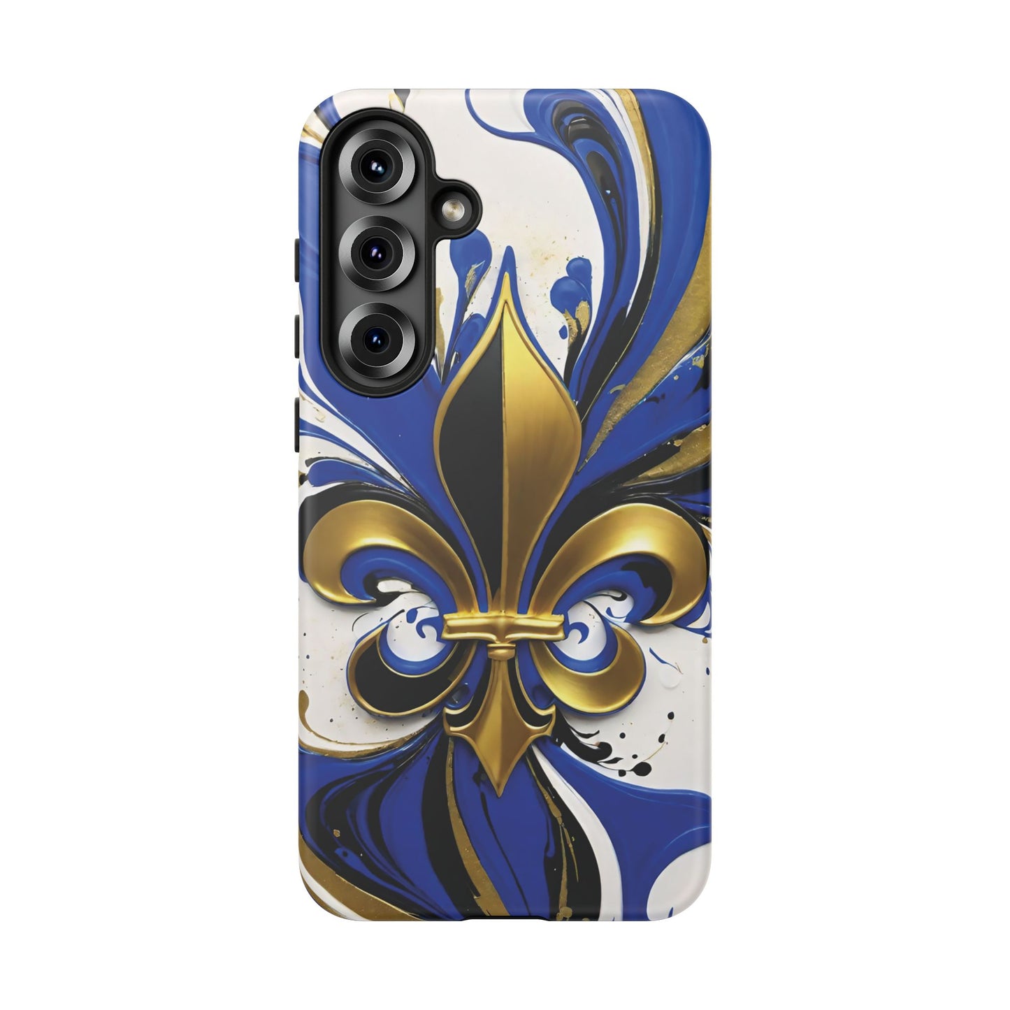 Blue and Gold Fleur-de-Lis 01