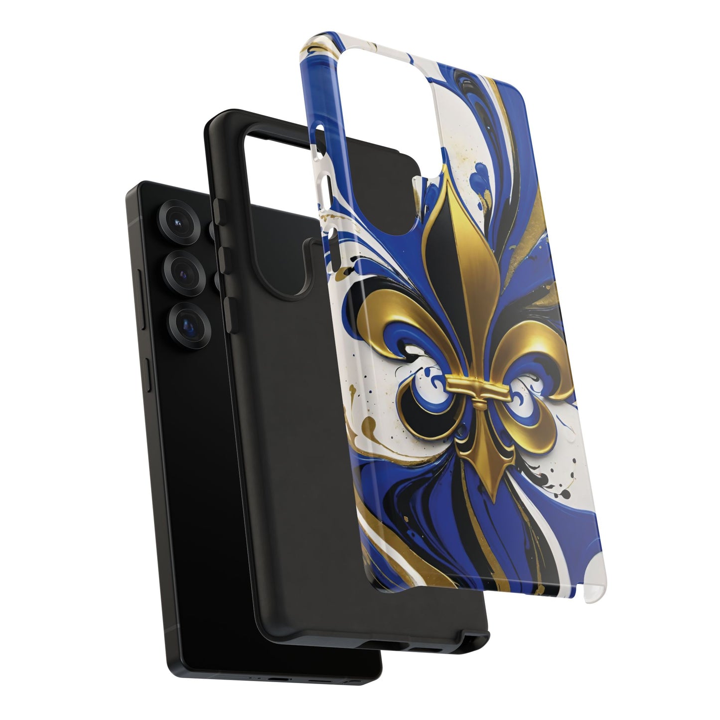 Blue and Gold Fleur-de-Lis 01
