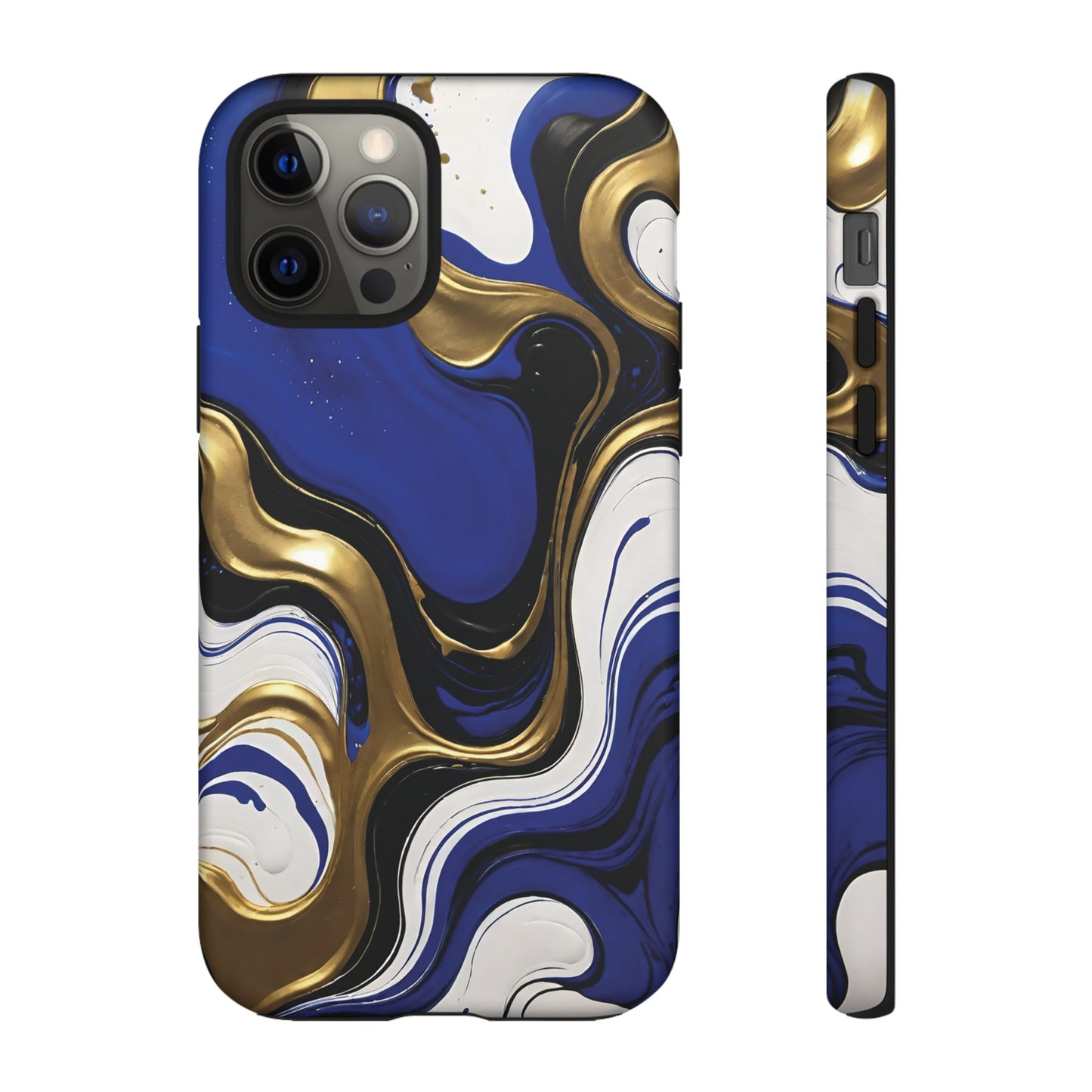 Blue and Gold Swirl 03