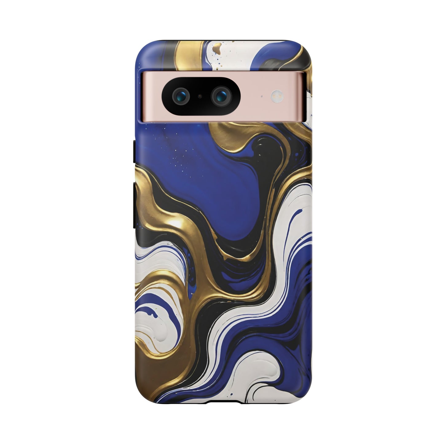 Blue and Gold Swirl 03