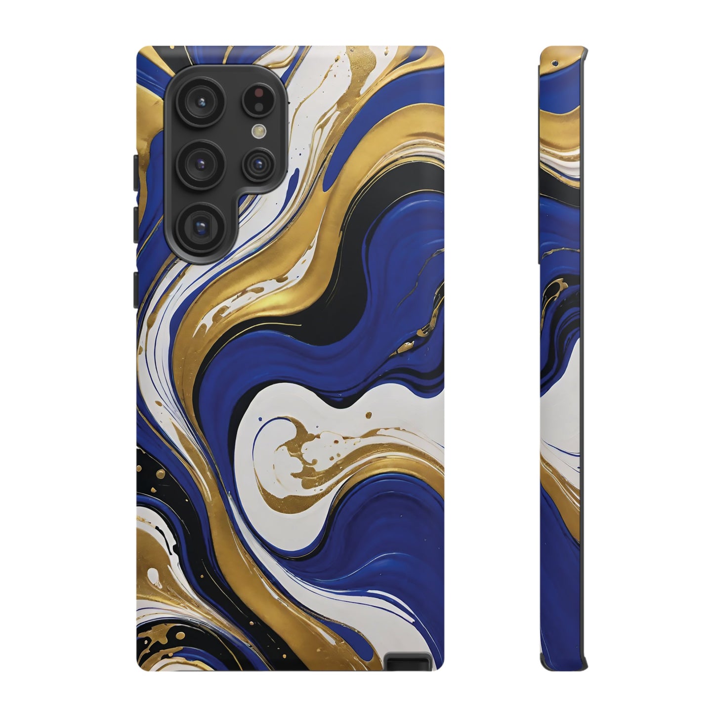 Blue and Gold Swirl 02