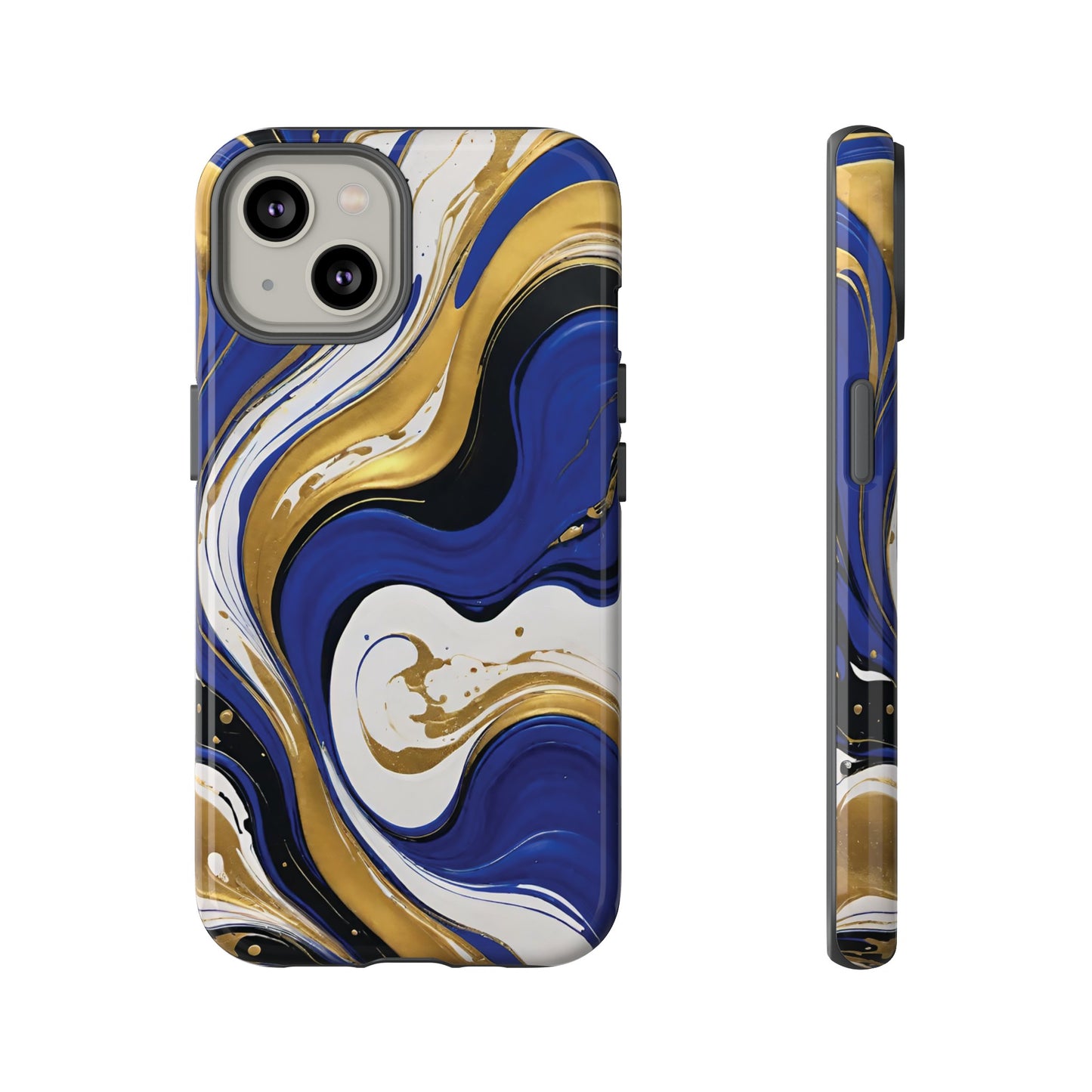 Blue and Gold Swirl 02