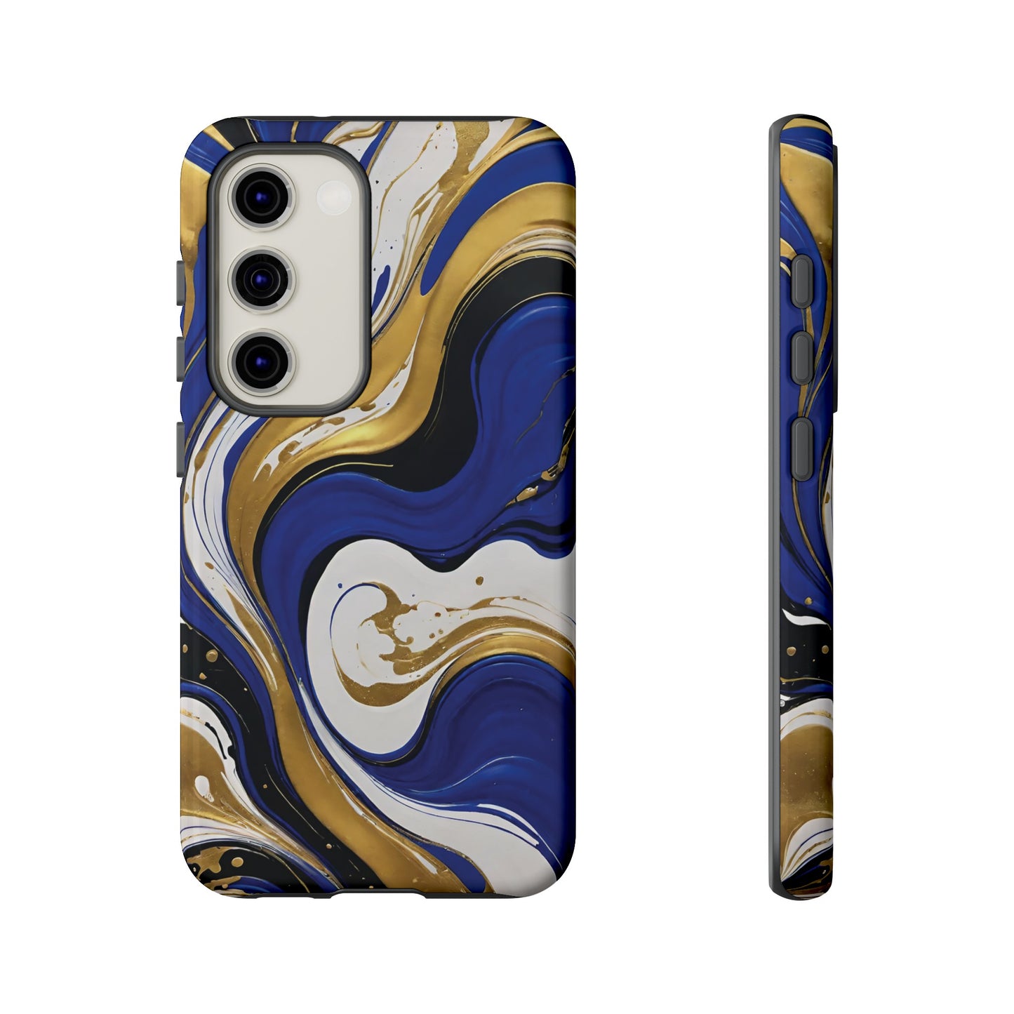 Blue and Gold Swirl 02