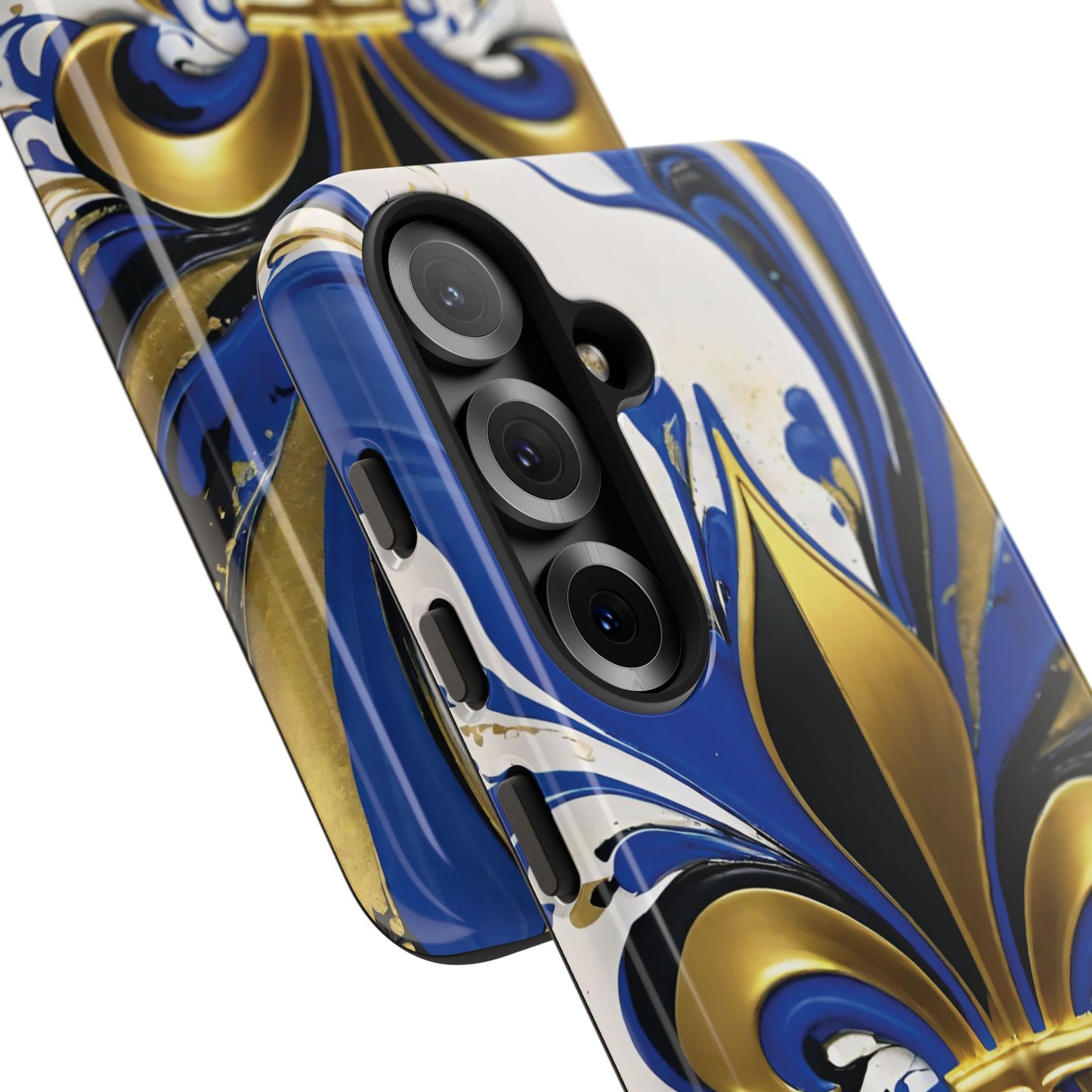 Blue and Gold Fleur-de-Lis 01