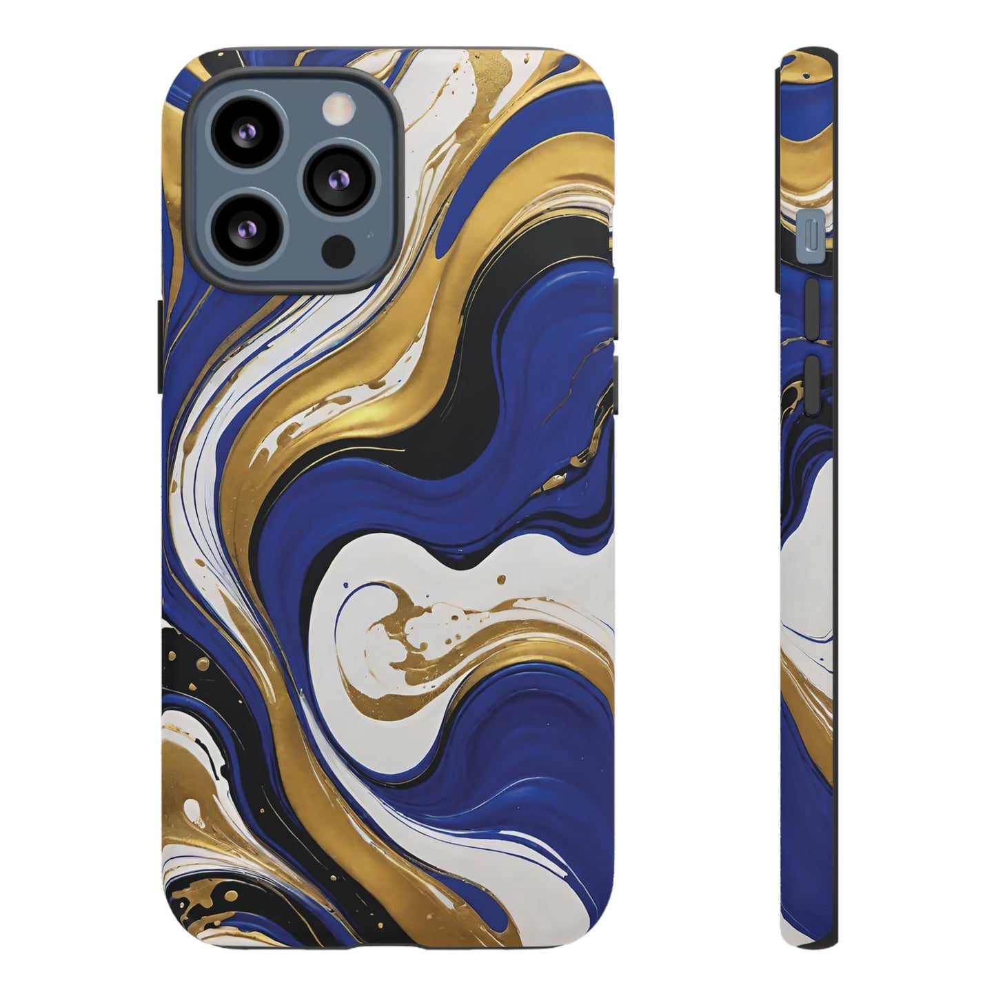 Blue and Gold Swirl 02