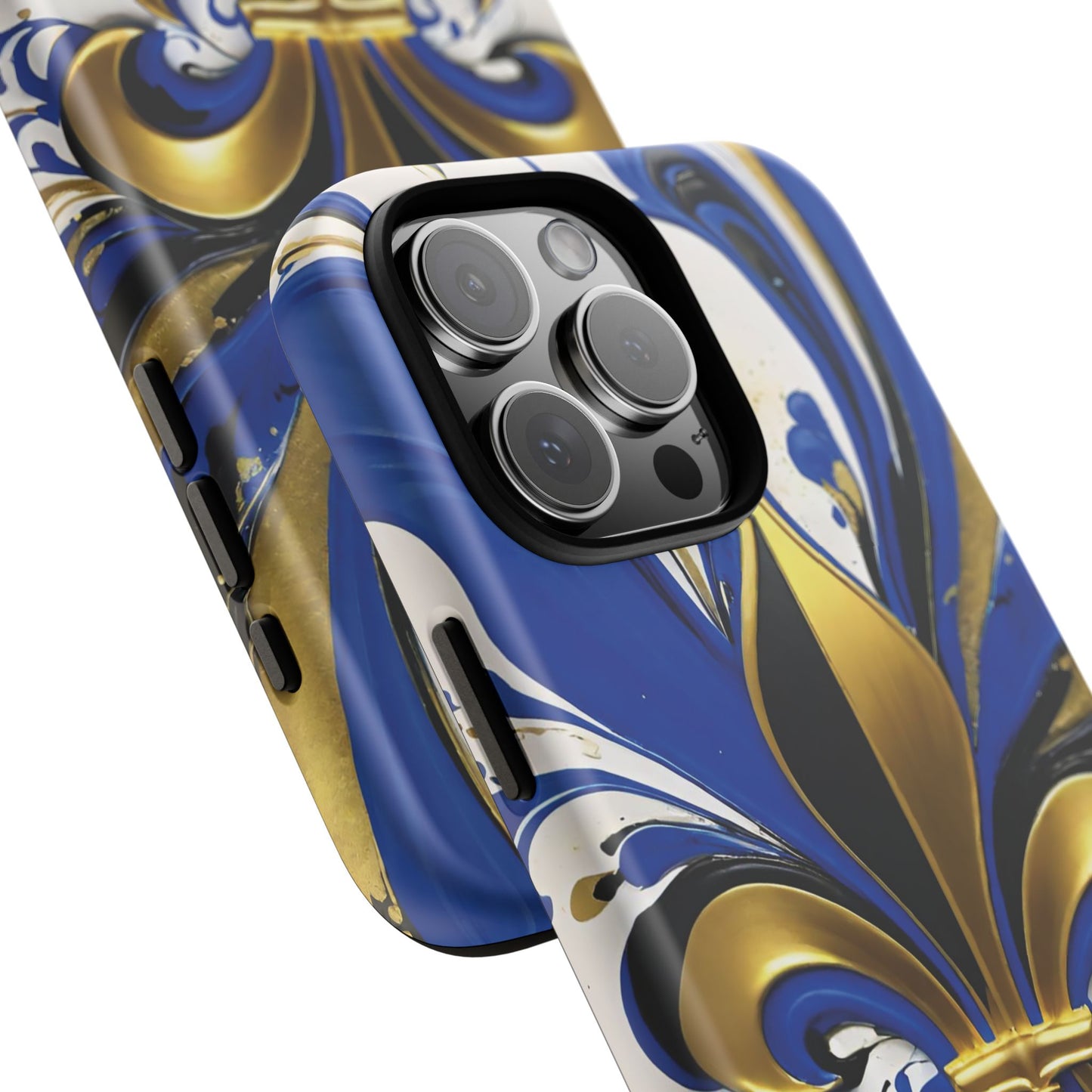 Blue and Gold Fleur-de-Lis 01