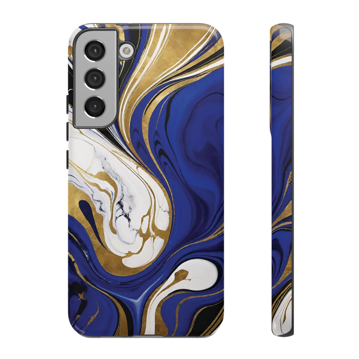 Blue and Gold Swirl 01