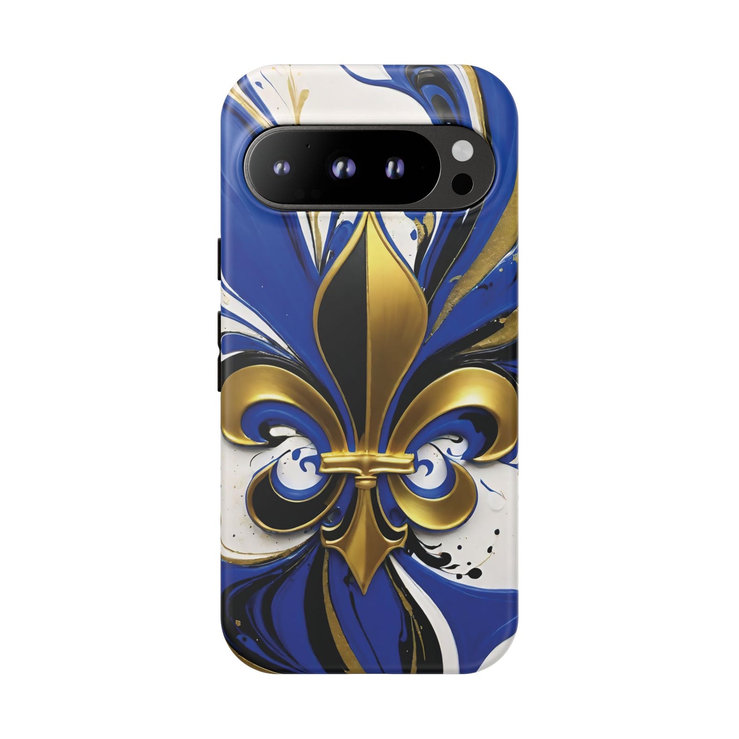 Blue and Gold Fleur-de-Lis 01