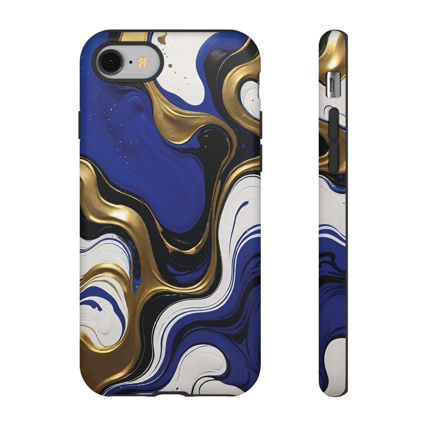Blue and Gold Swirl 03