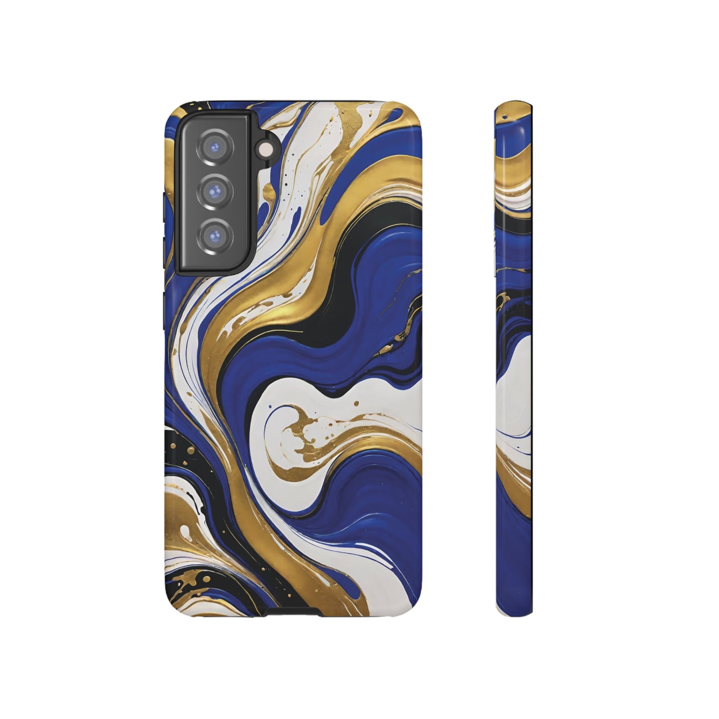 Blue and Gold Swirl 02