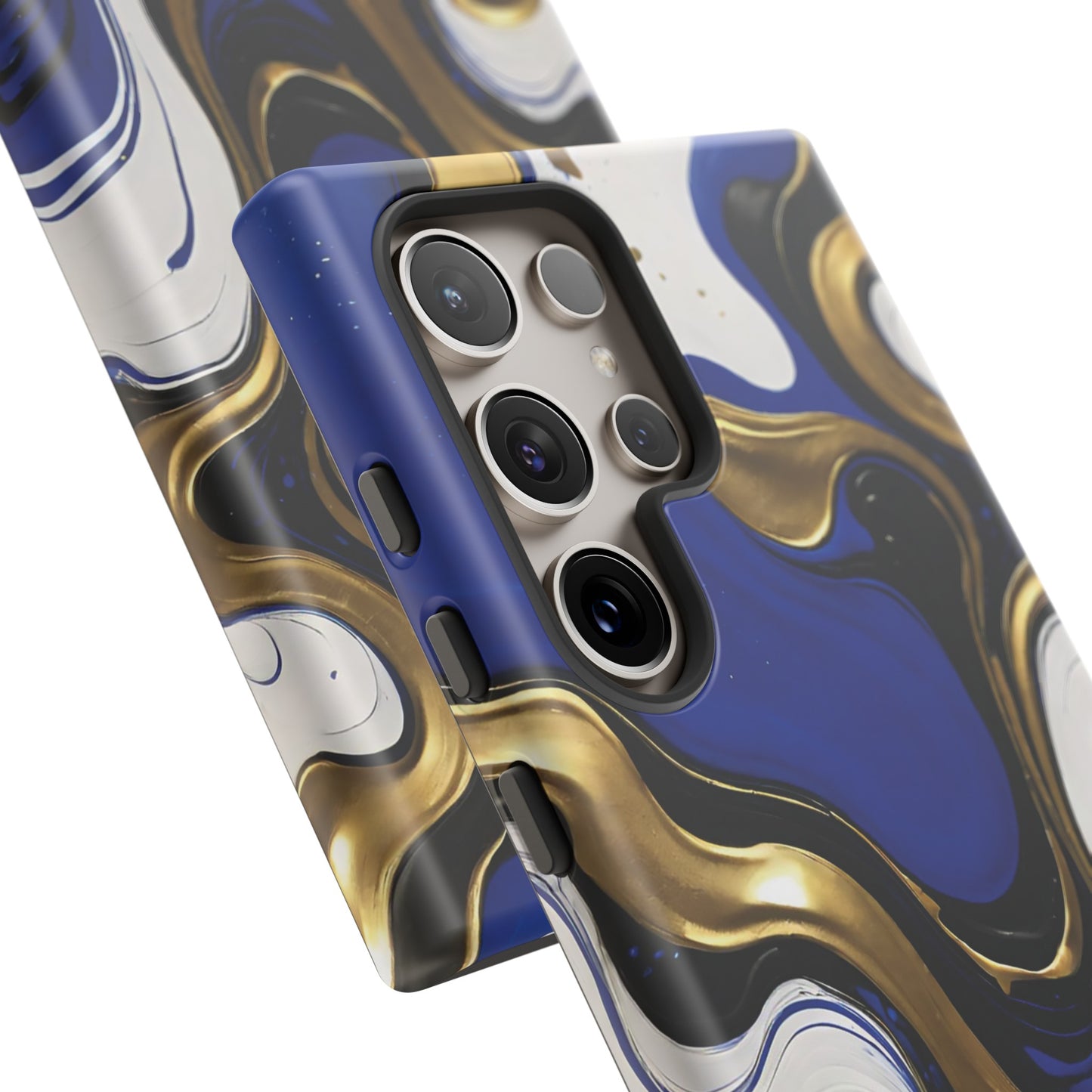 Blue and Gold Swirl 03
