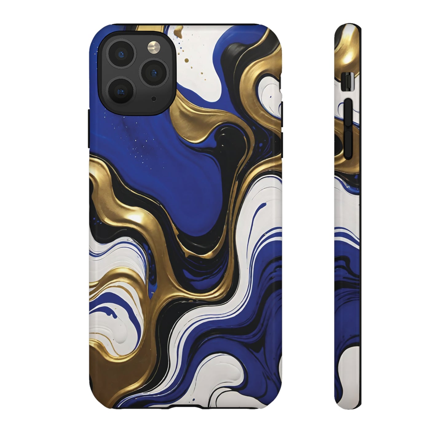 Blue and Gold Swirl 03