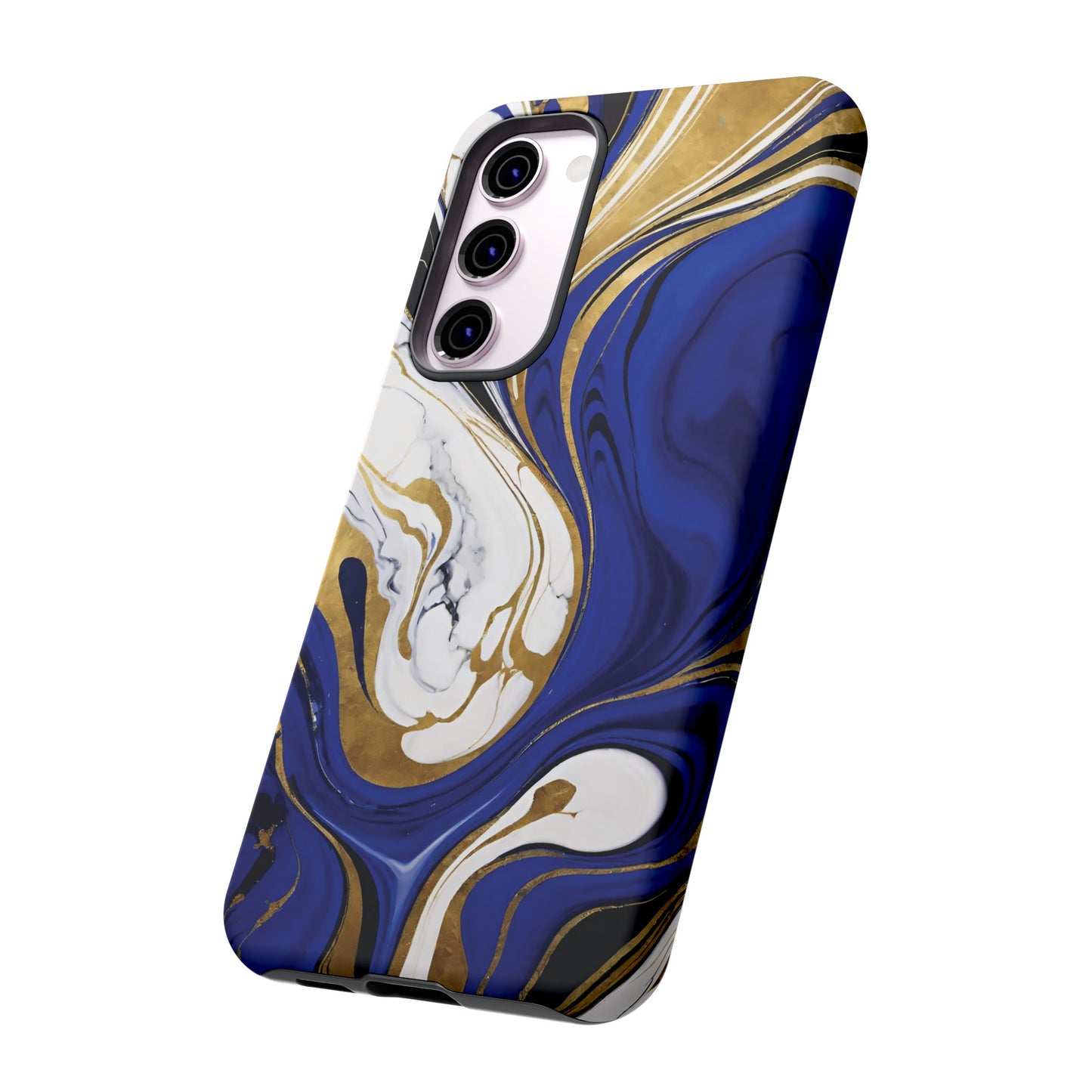 Blue and Gold Swirl 01