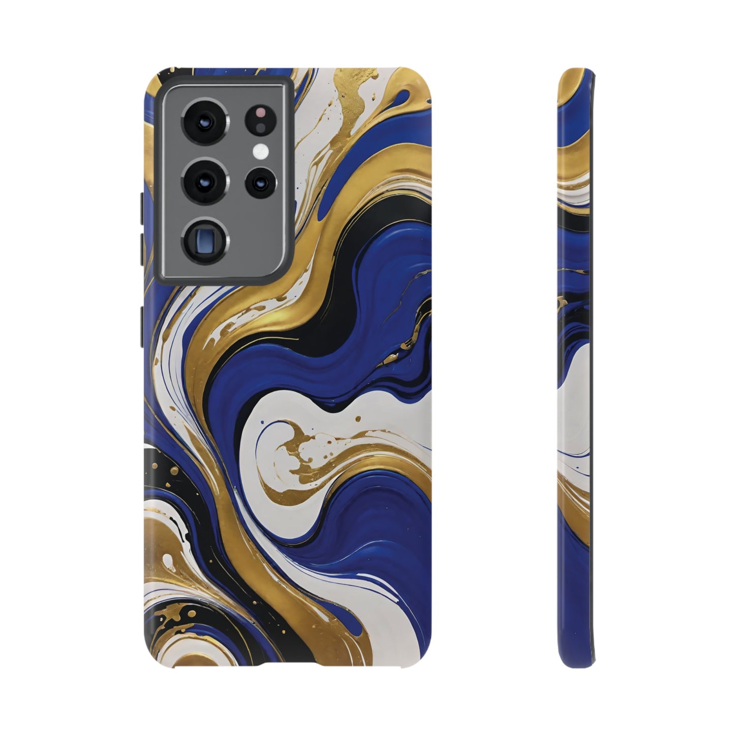 Blue and Gold Swirl 02