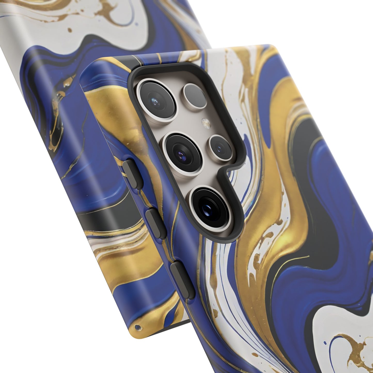 Blue and Gold Swirl 02