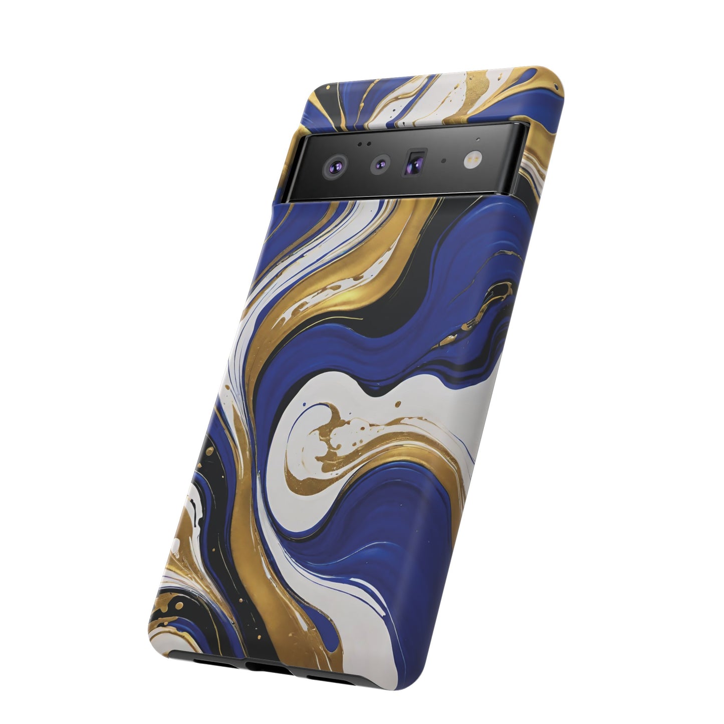 Blue and Gold Swirl 02