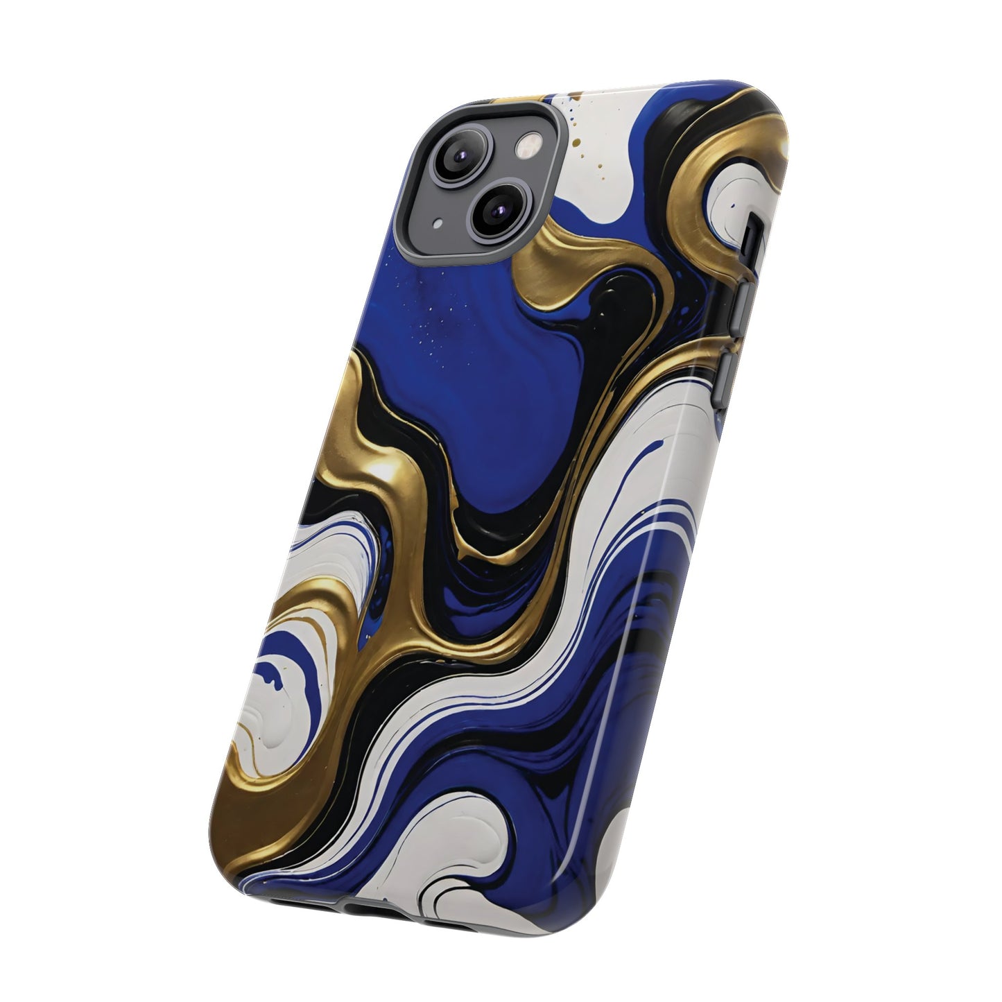 Blue and Gold Swirl 03