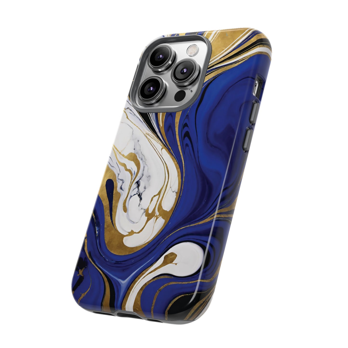 Blue and Gold Swirl 01