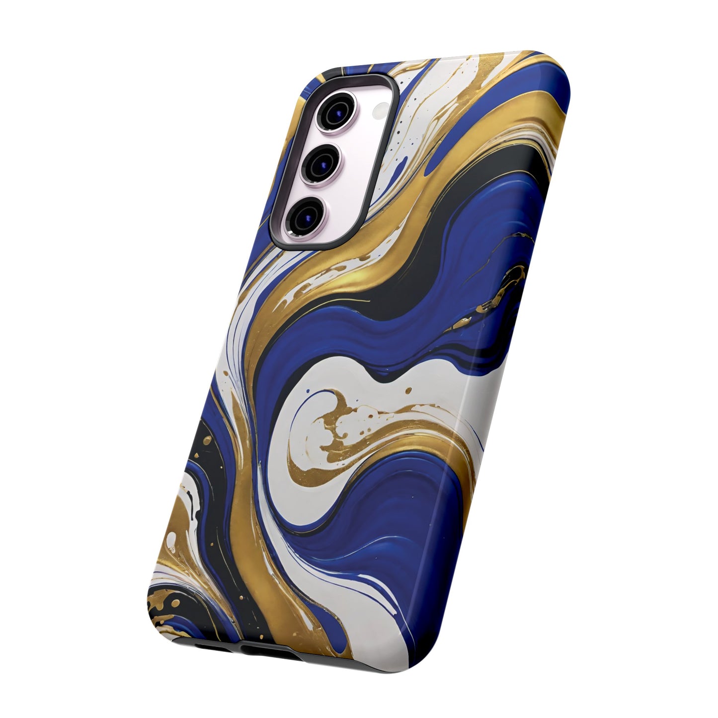 Blue and Gold Swirl 02