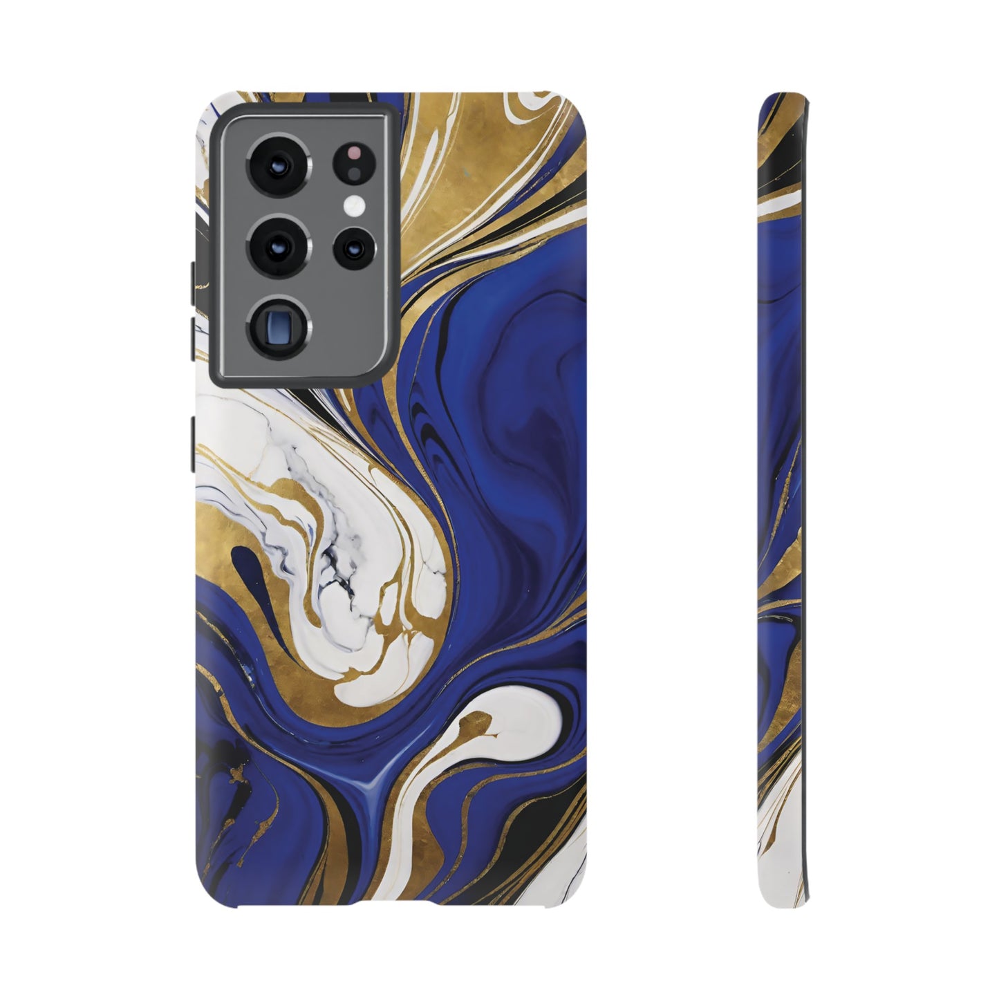 Blue and Gold Swirl 01