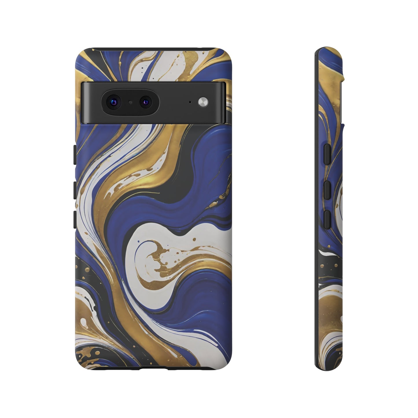 Blue and Gold Swirl 02