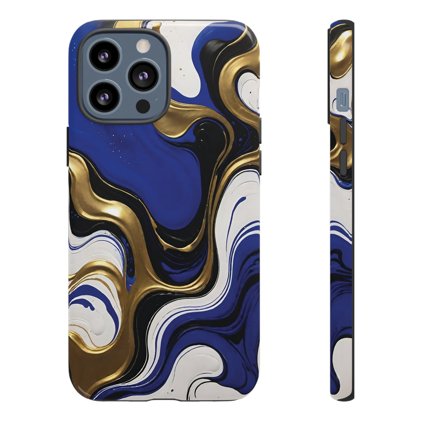 Blue and Gold Swirl 03