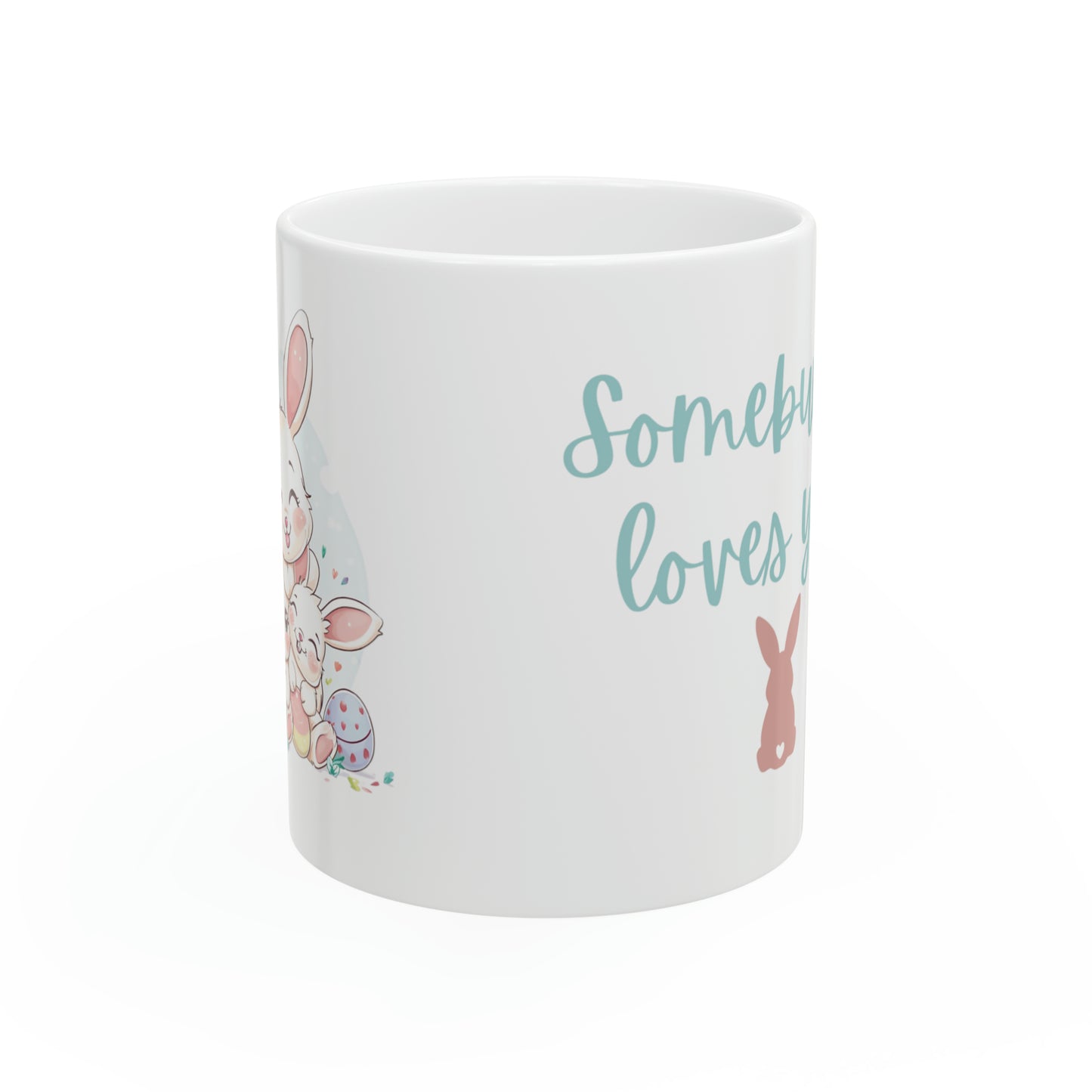 Somebunny Loves You Easter Mug, 11oz - ShadowCrafts Studio