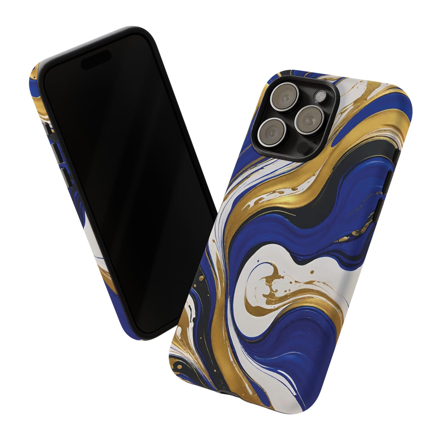 Blue and Gold Swirl 02