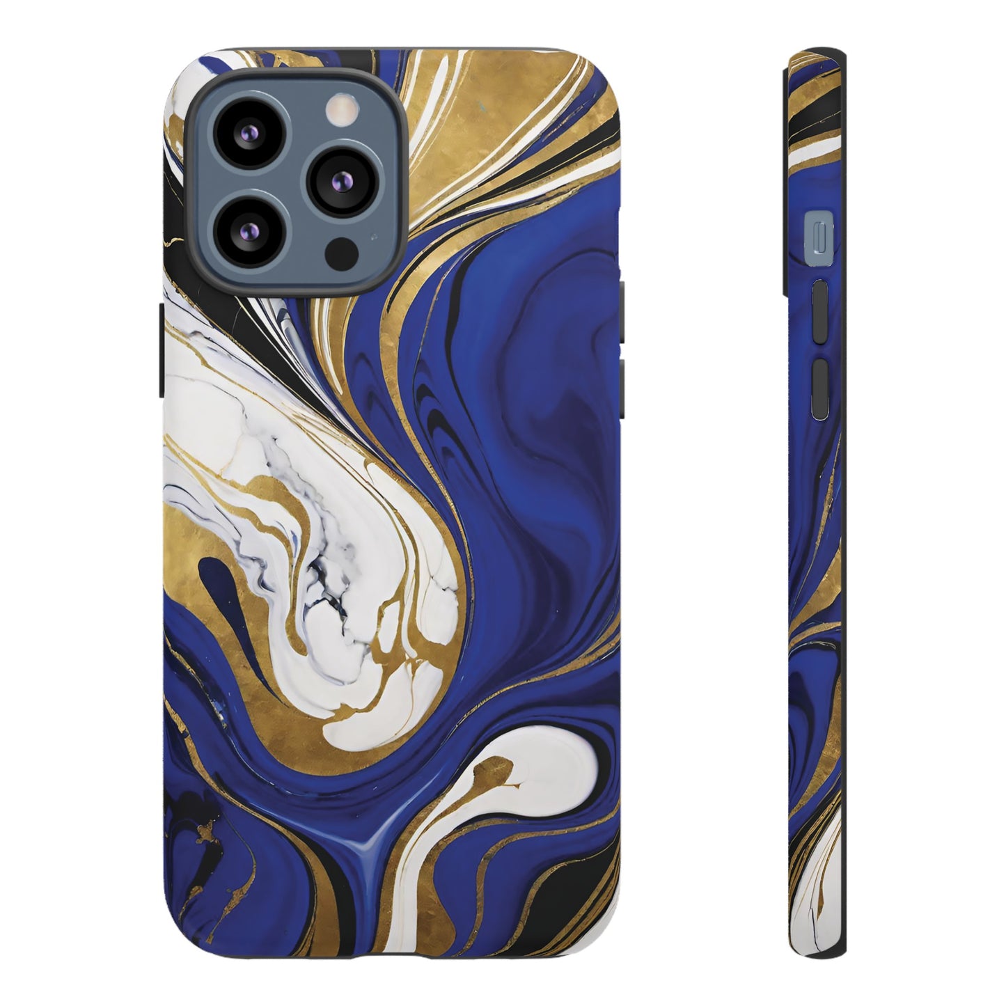 Blue and Gold Swirl 01