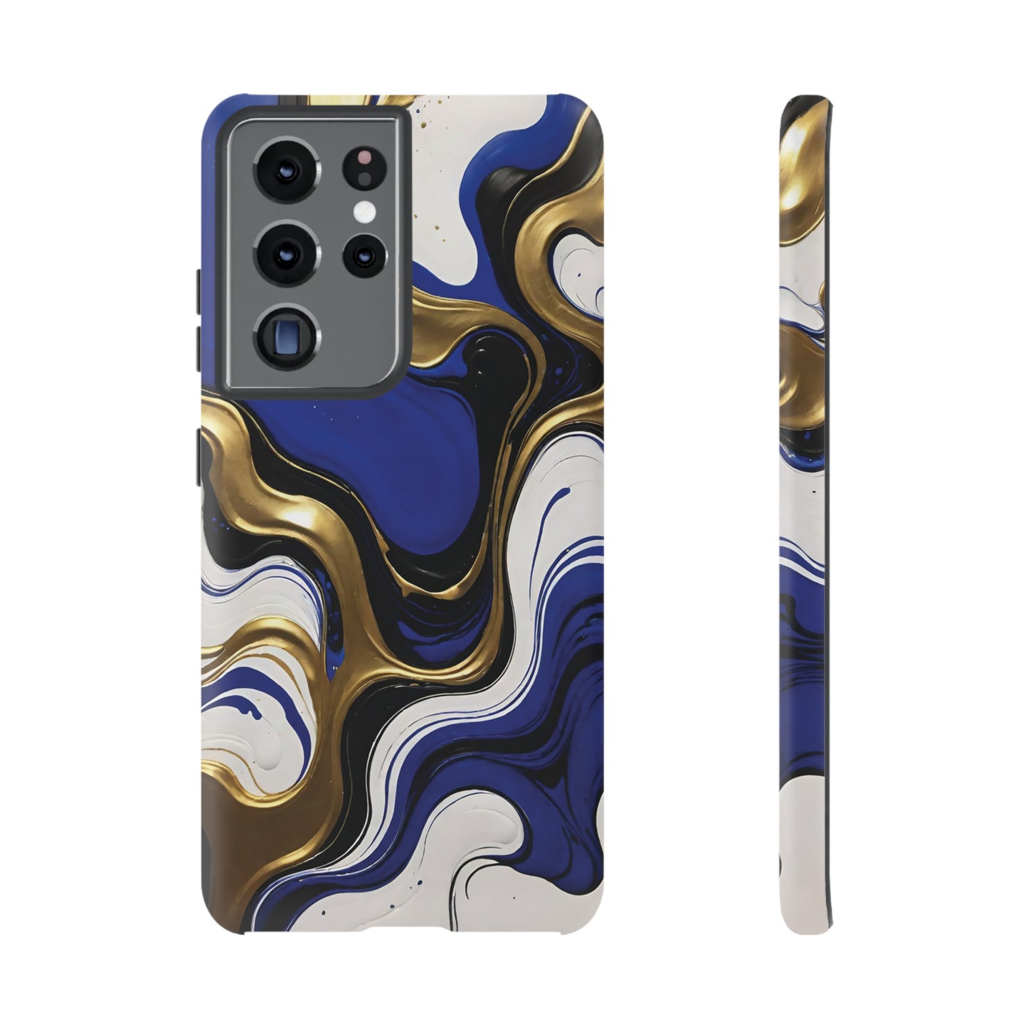Blue and Gold Swirl 03