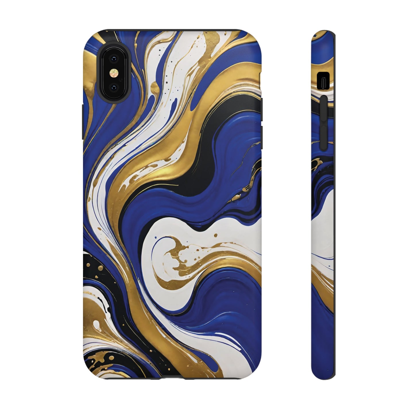 Blue and Gold Swirl 02