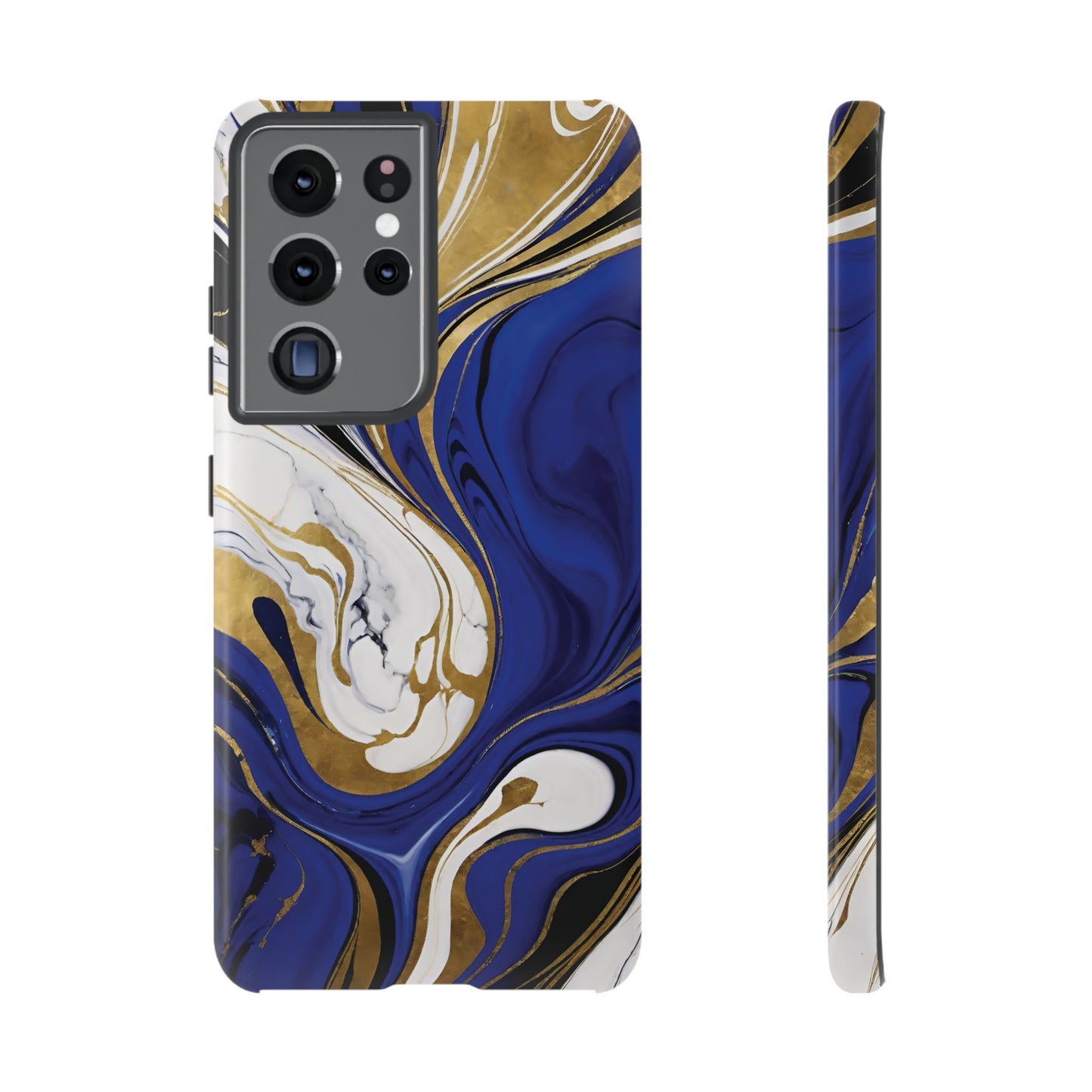 Blue and Gold Swirl 01
