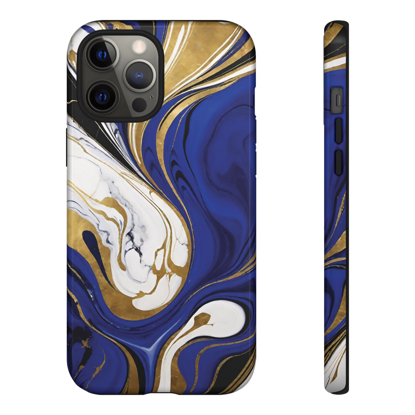 Blue and Gold Swirl 01