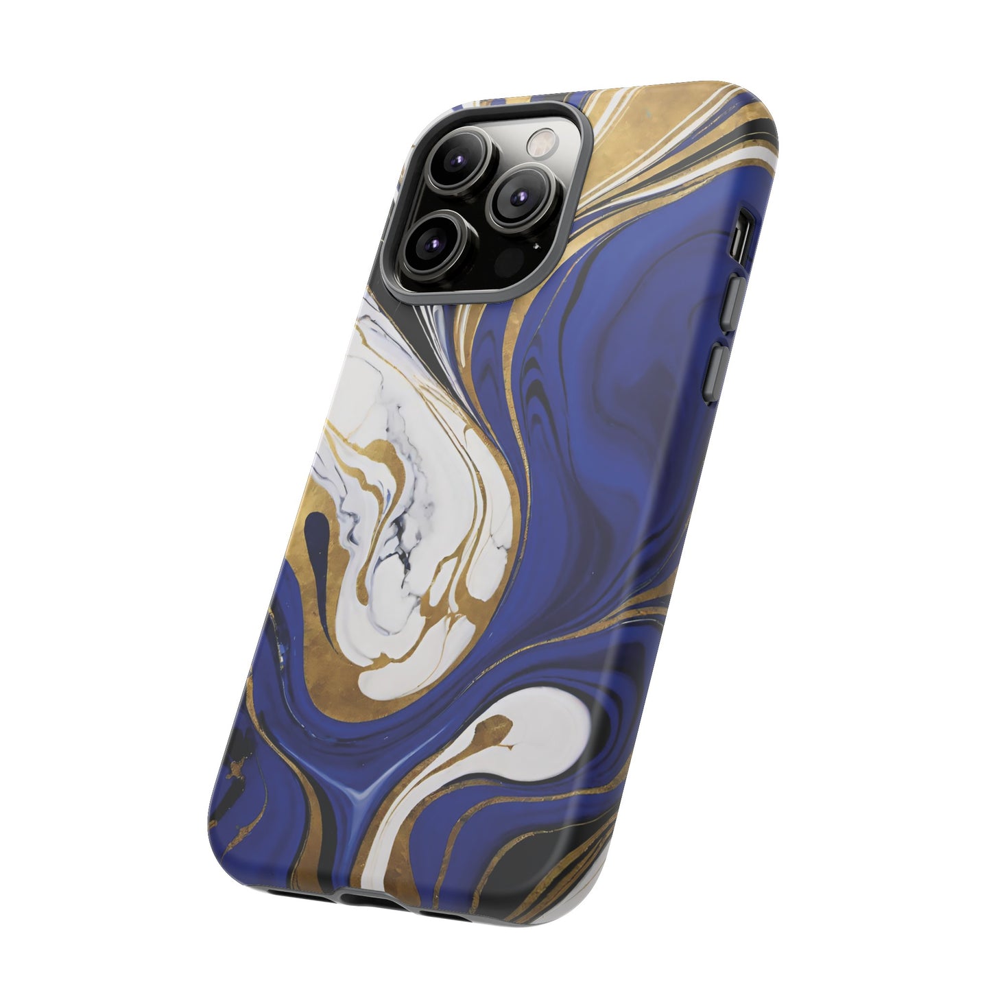 Blue and Gold Swirl 01