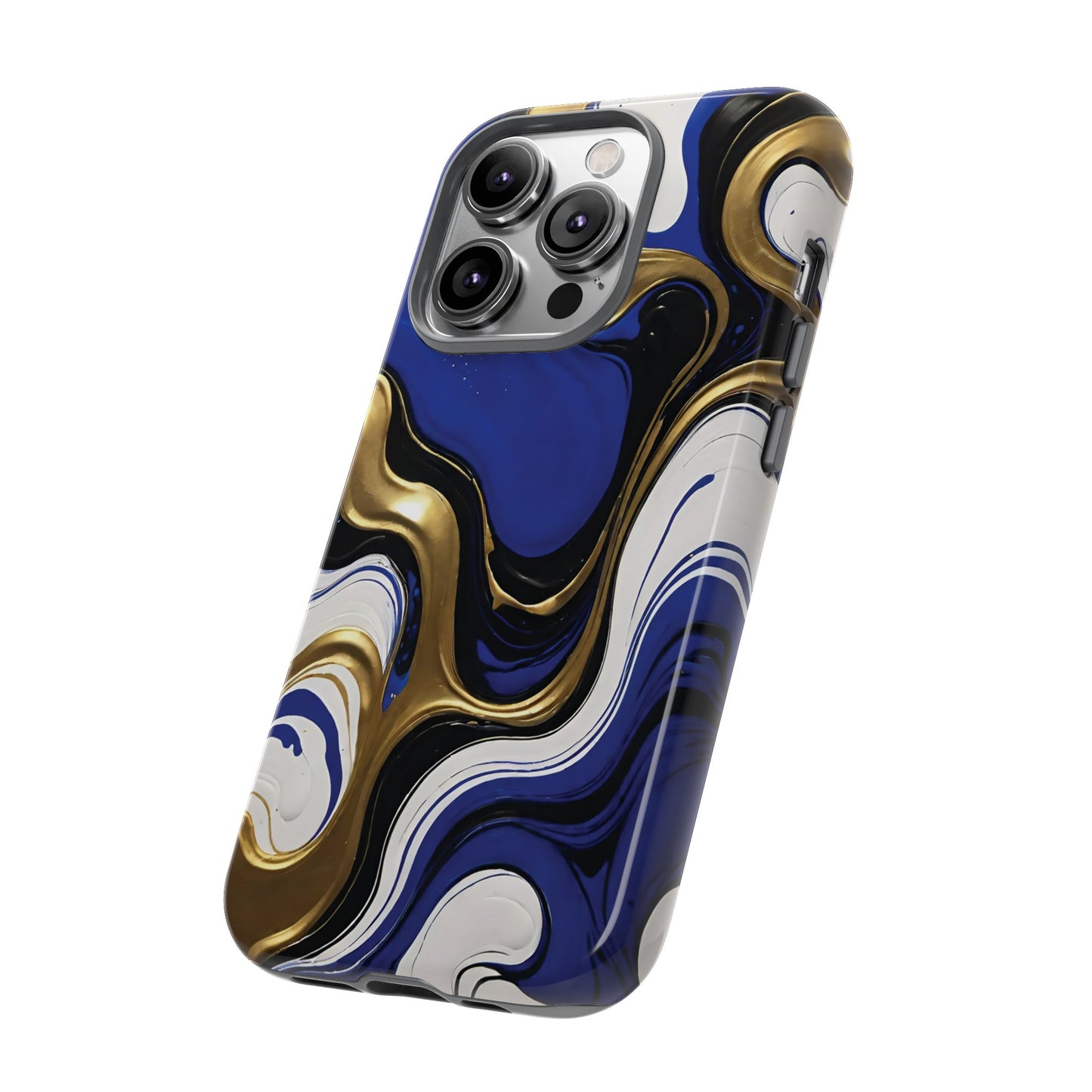 Blue and Gold Swirl 03