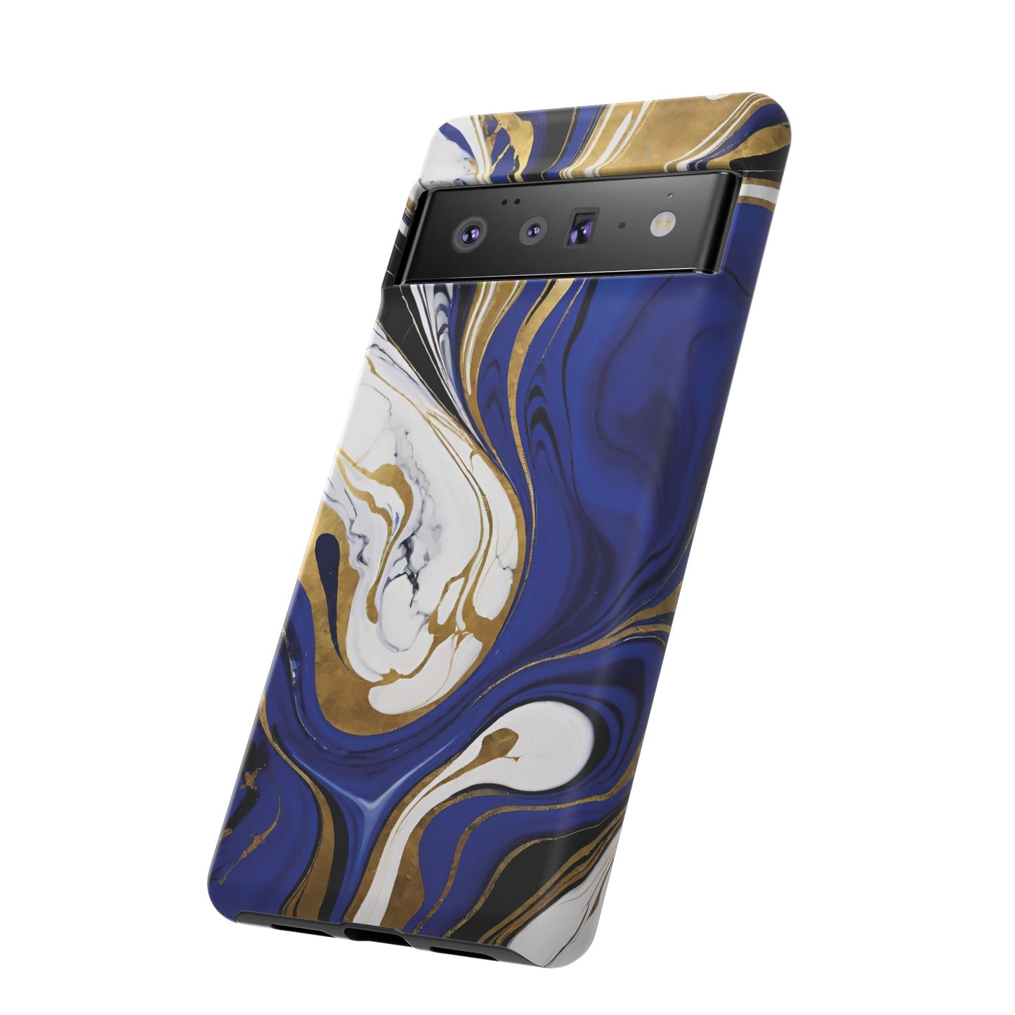 Blue and Gold Swirl 01