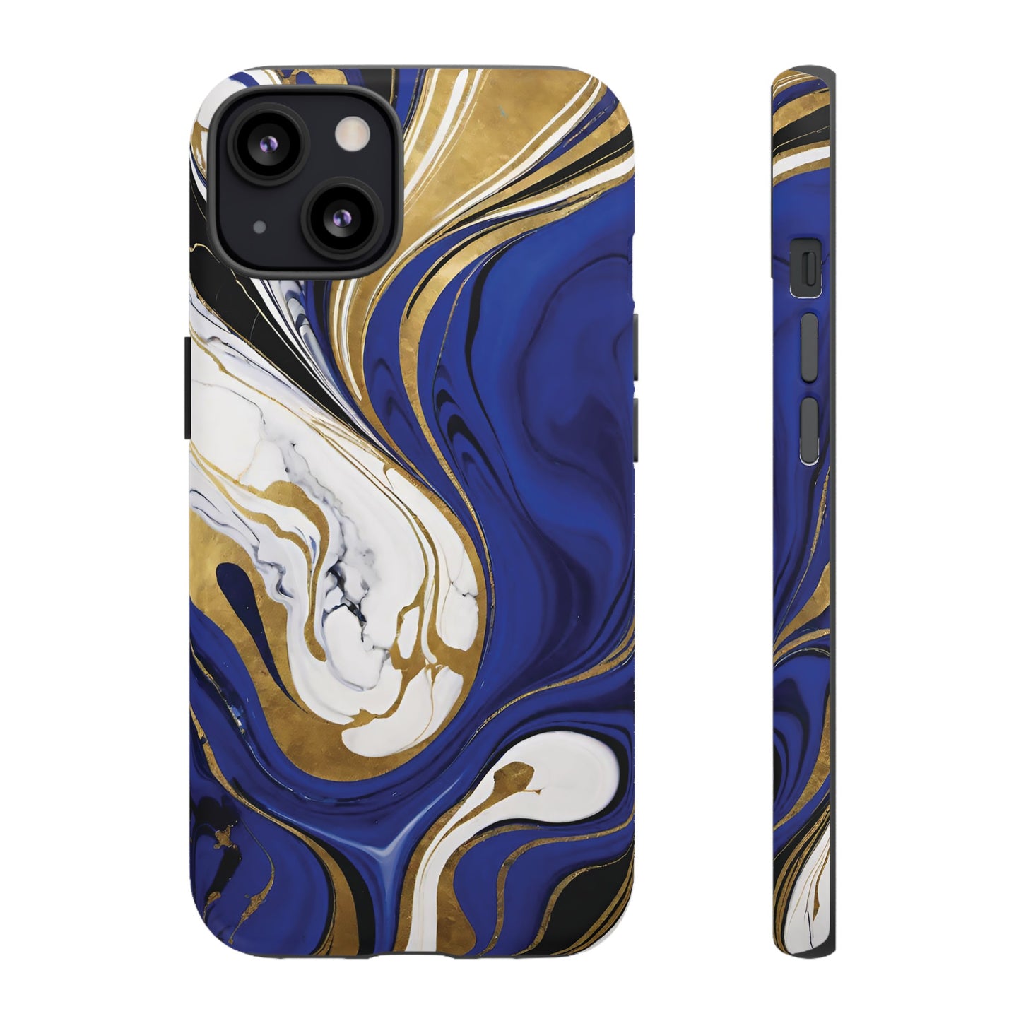 Blue and Gold Swirl 01