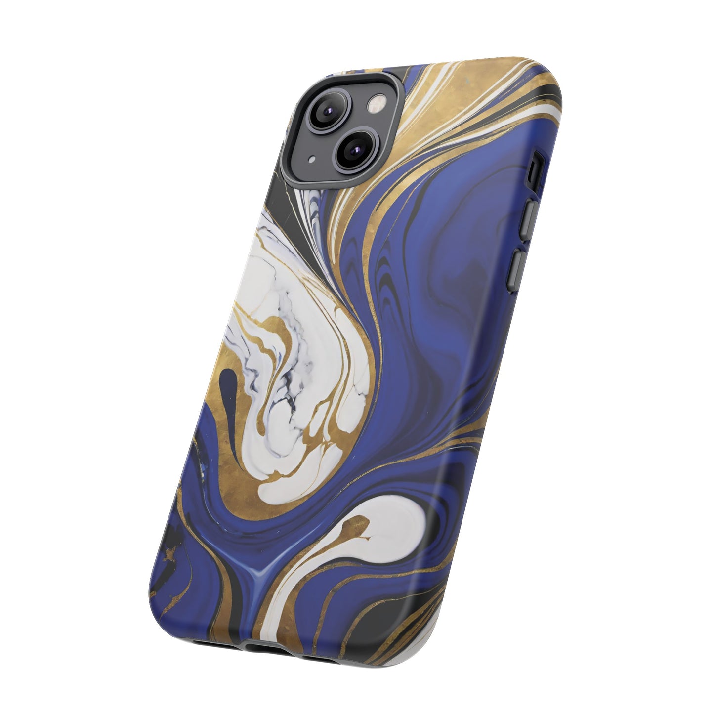 Blue and Gold Swirl 01