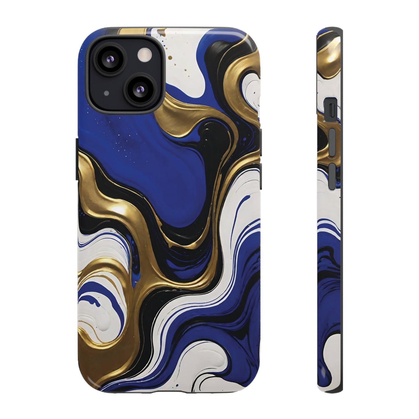 Blue and Gold Swirl 03