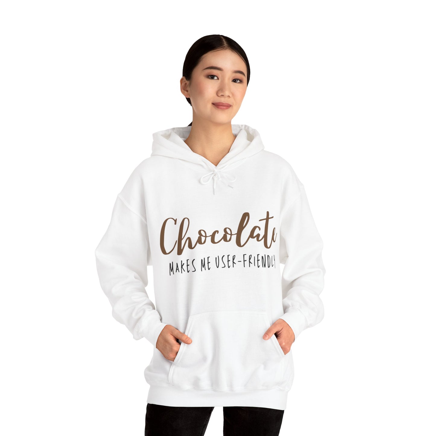 Chocolate Makes Me User-Friendly (Unisex Hoodie) - ShadowCrafts Studio