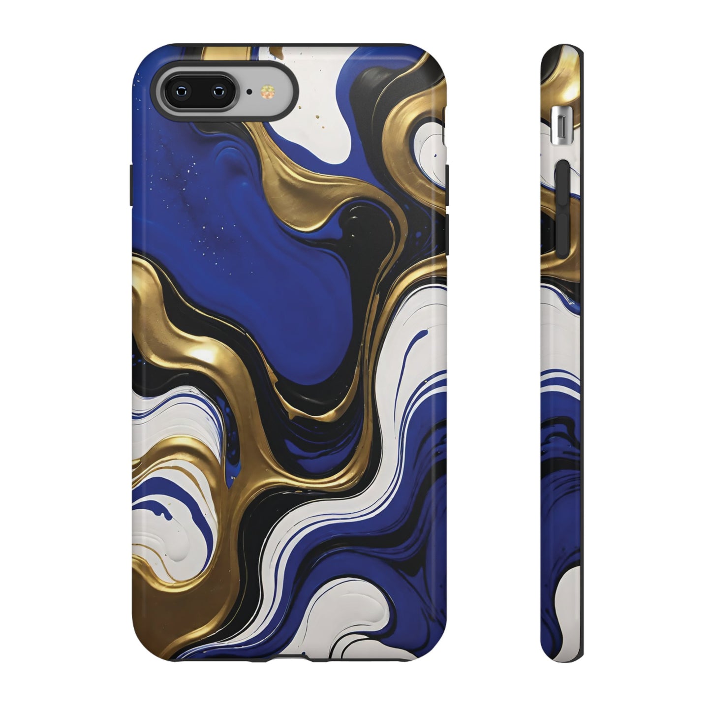 Blue and Gold Swirl 03