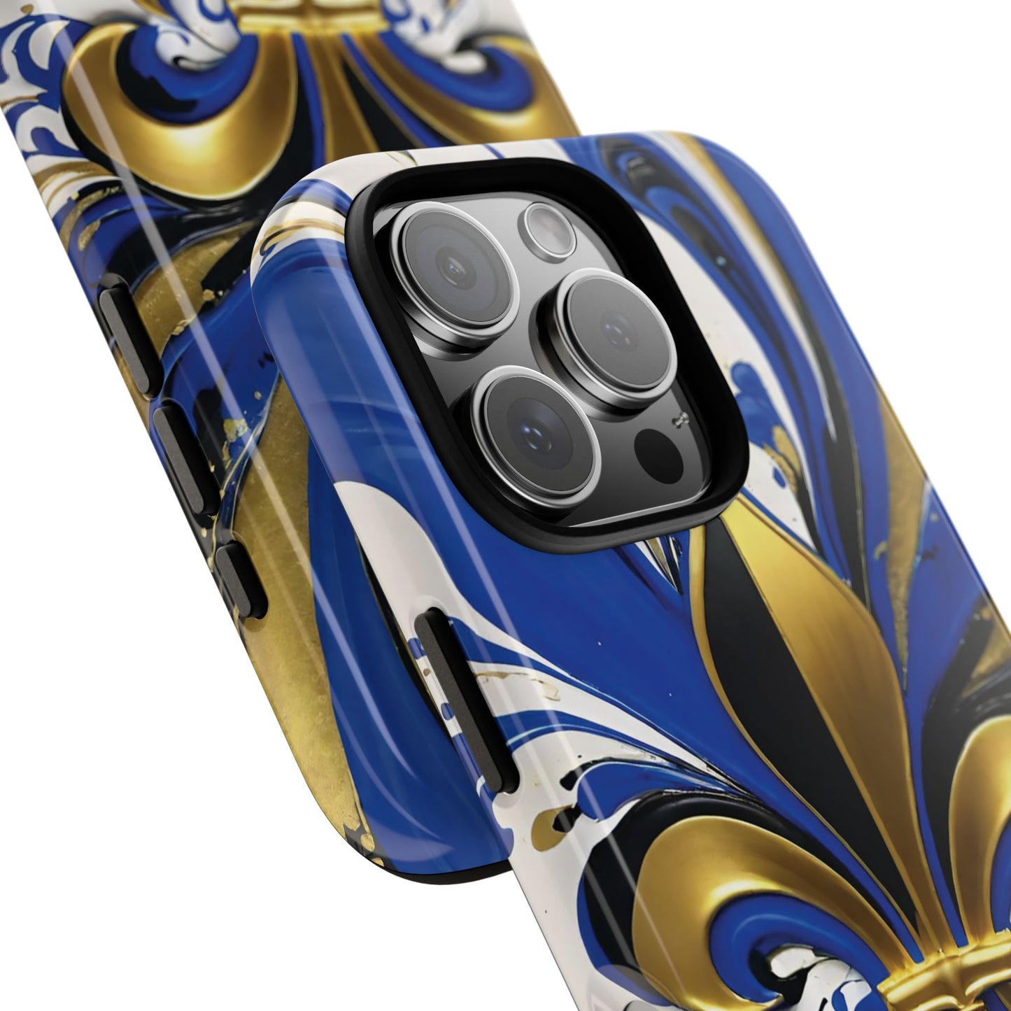 Blue and Gold Fleur-de-Lis 01