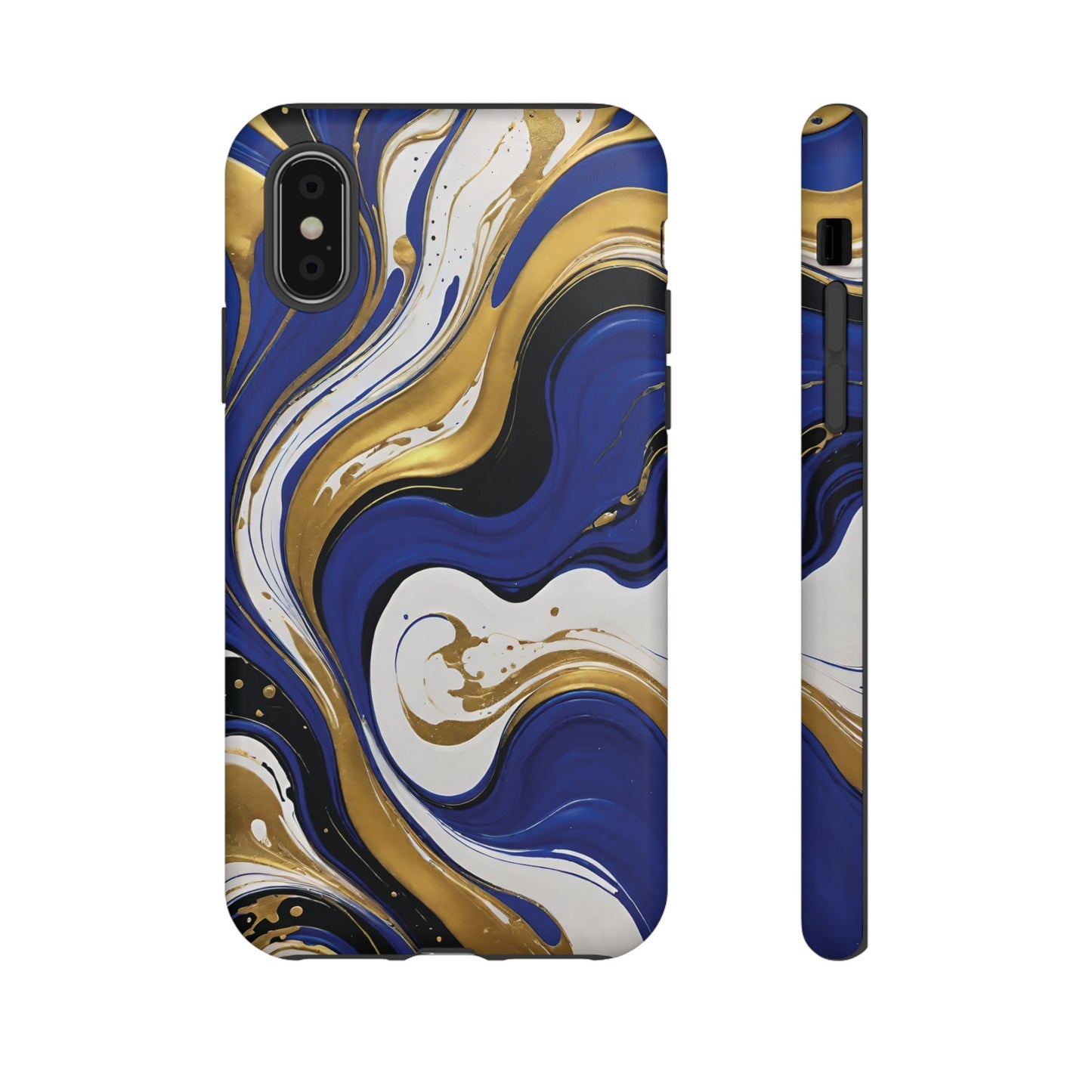Blue and Gold Swirl 02
